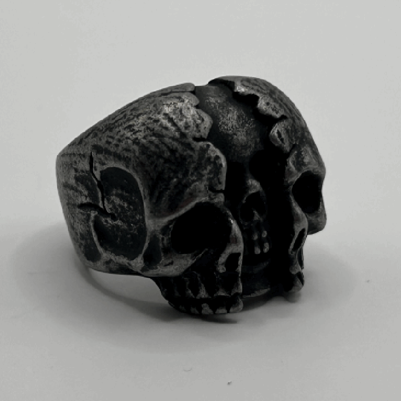 FRACTURED SKULL RING