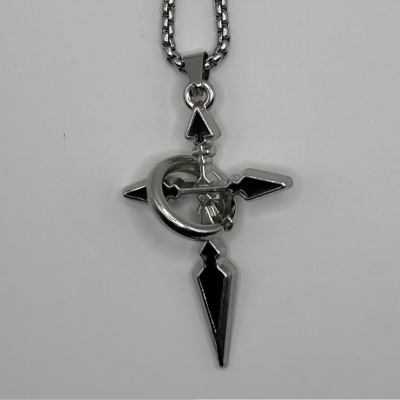 OBSIDIAN CROSS PENDANT